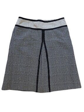 Sigrid Olsen Vintage Suite Polka Dot A-Line Skirt, Micro Dot, Inverted Pleat 6